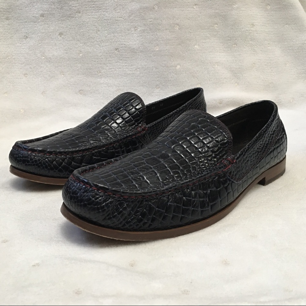 Donald J. Pliner Teal Classic Croc Loafers